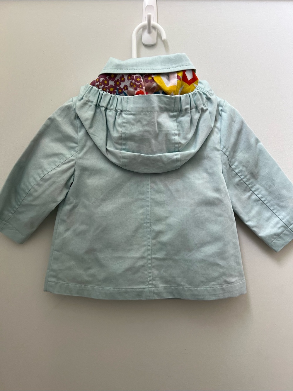 Stella McCartney Kids Light Mint Hooded Cotton Jacket - Picture 4 of 12
